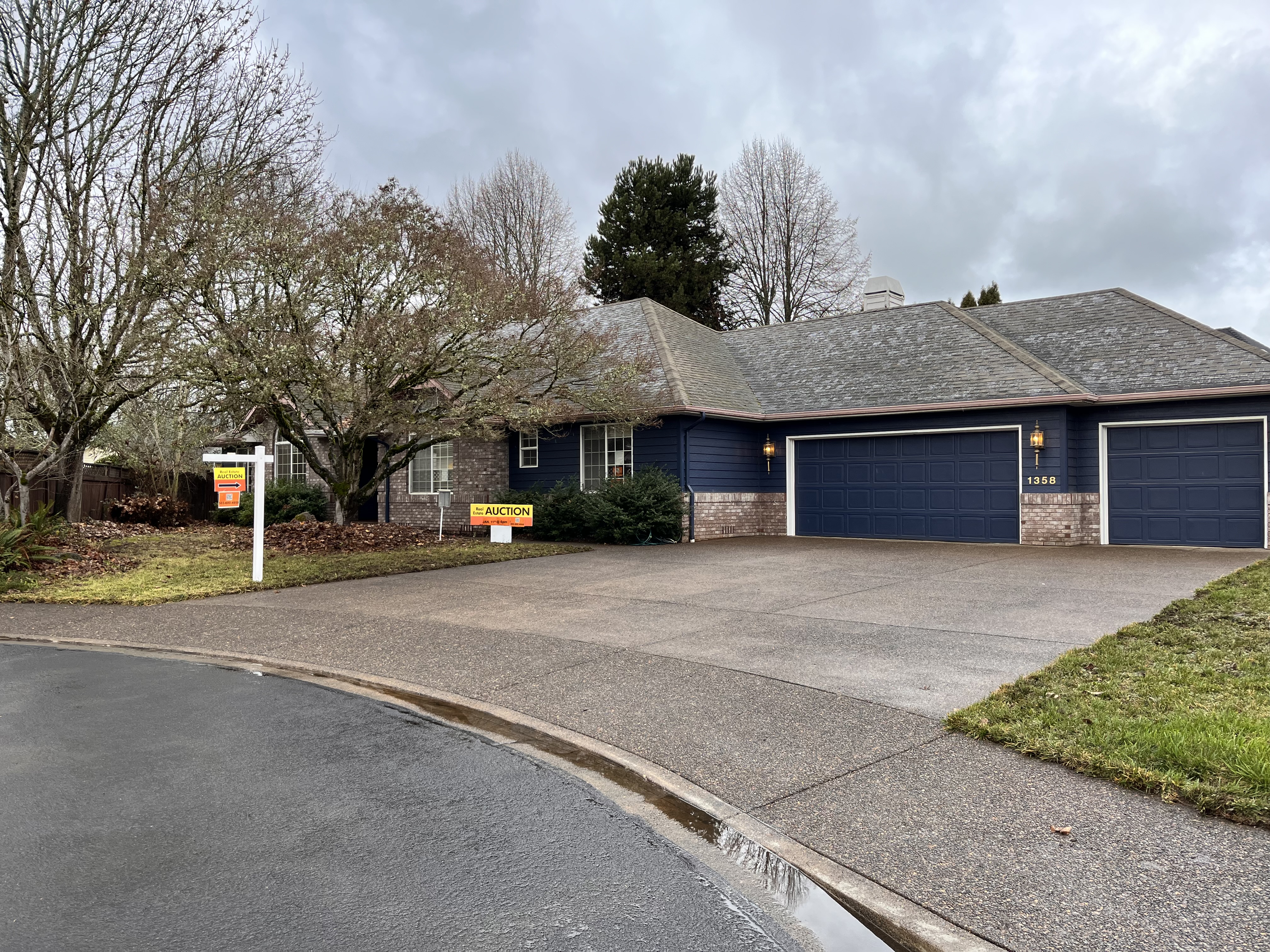 After pressure washing