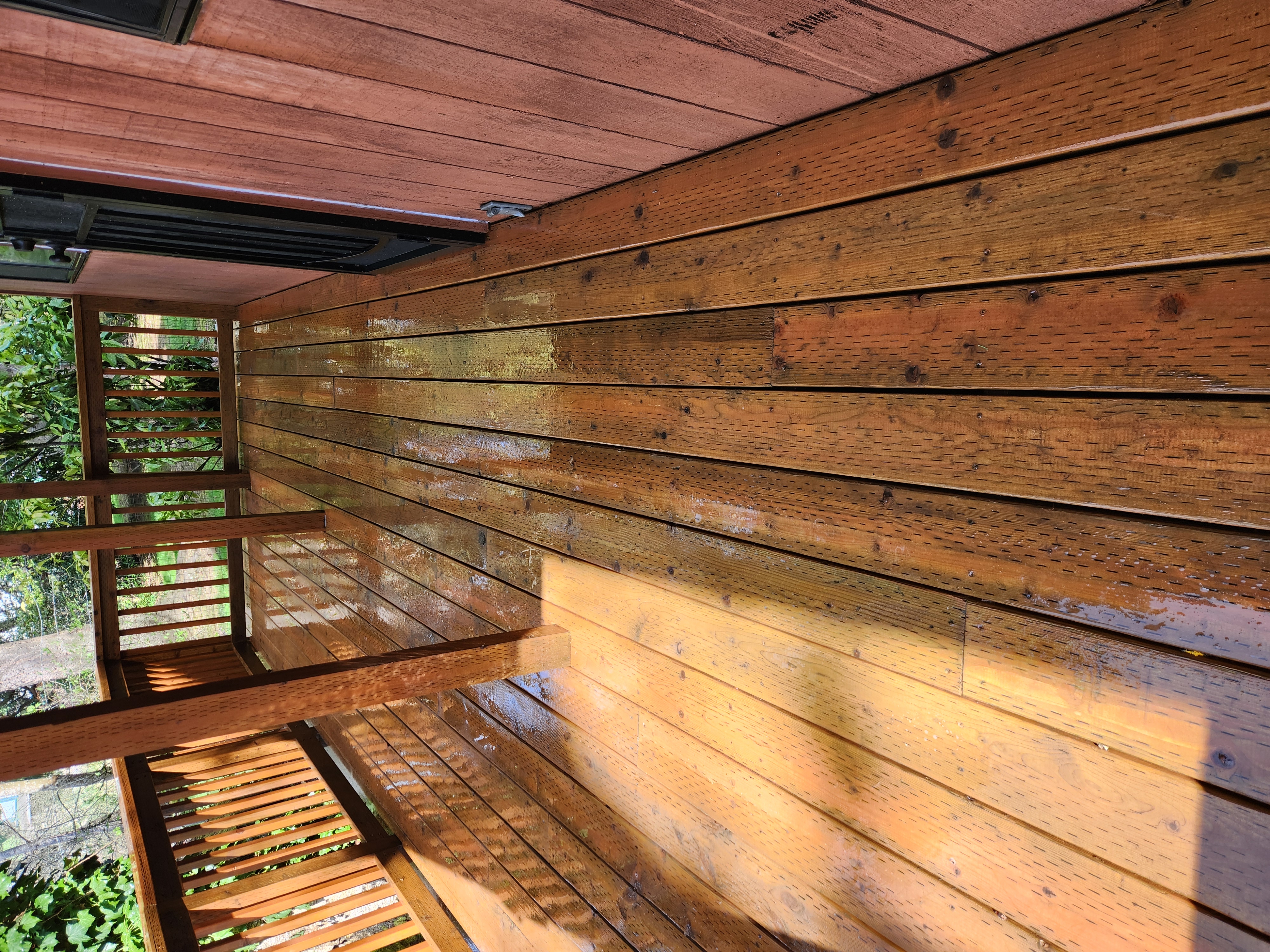 Fence after cleaning